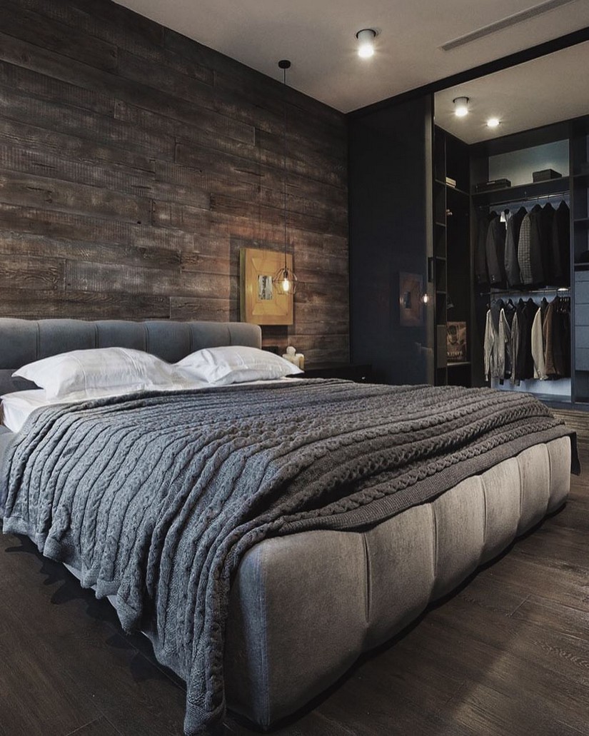 Variety Of Textures For Men'S Bedroom