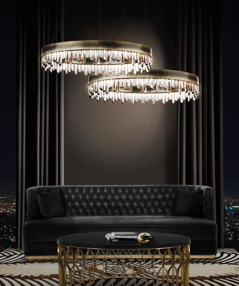 Black living room decor ideas by Brabbu Contract